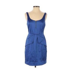 BCBGeneration Ultramarine Blue Zipper Peplum Dress